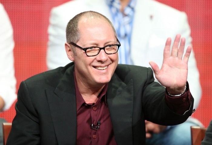 James Spader waving