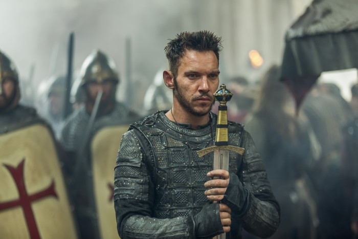 Jonathan Rhys Meyers as a Knight with Sword