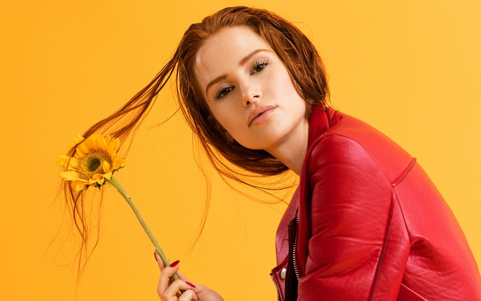 Madelaine Petsch with Sunflower