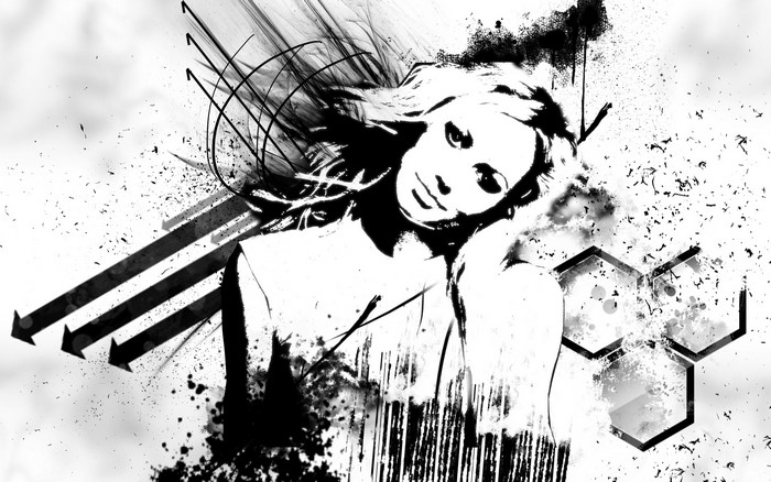 Stacy Keibler abstract portrait