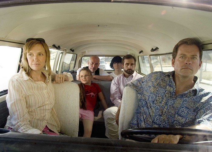 Little Miss Sunshine cast in a van