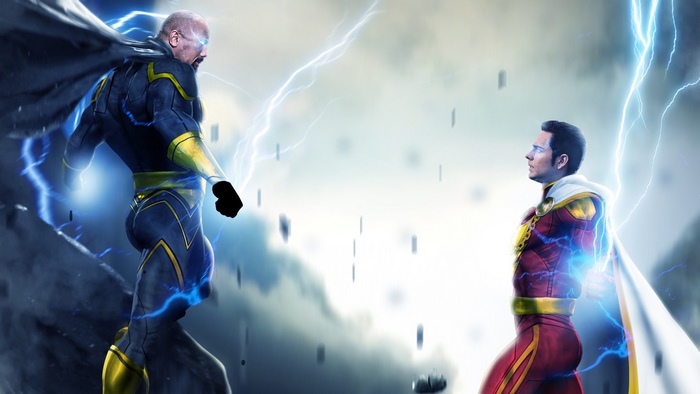 Black Adam vs Shazam