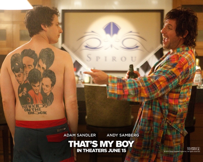 Adam Sandler and Andy Samberg in That's My Boy