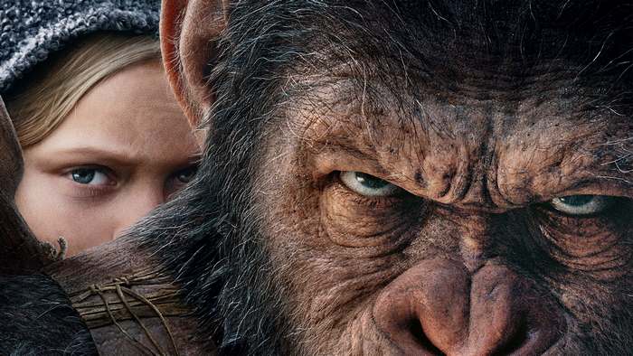 Caesar and Nova from Dawn of the Planet of the Apes