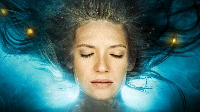 Anna Torv submerged in water