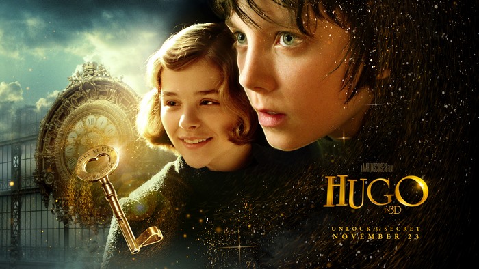 Hugo in 3D movie poster