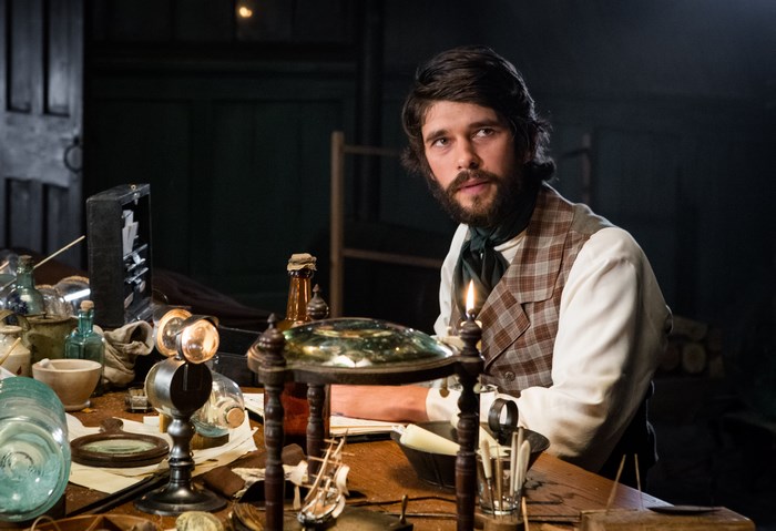 Ben Whishaw in a laboratory setting