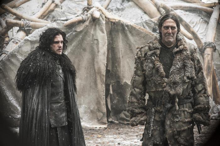 Jon Snow and Mance Rayder in Game of Thrones