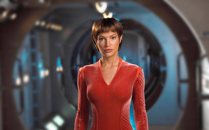 Jolene Blalock as T'Pol from Star Trek: Enterprise