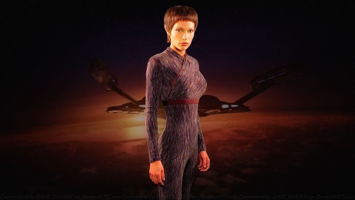 Jolene Blalock as T'Pol from Star Trek