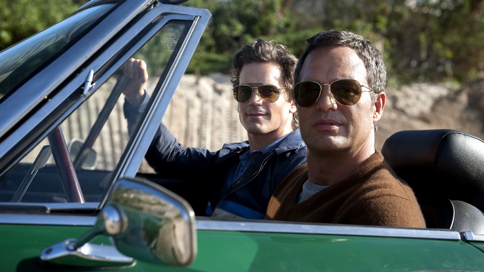 Matt Bomer in a convertible