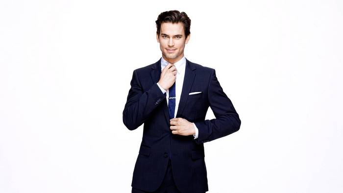 Matt Bomer in a Navy Suit