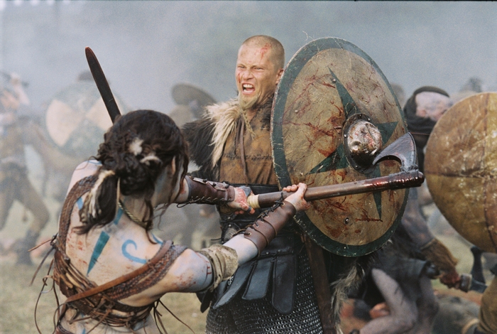 Til Schweiger in a Viking battle