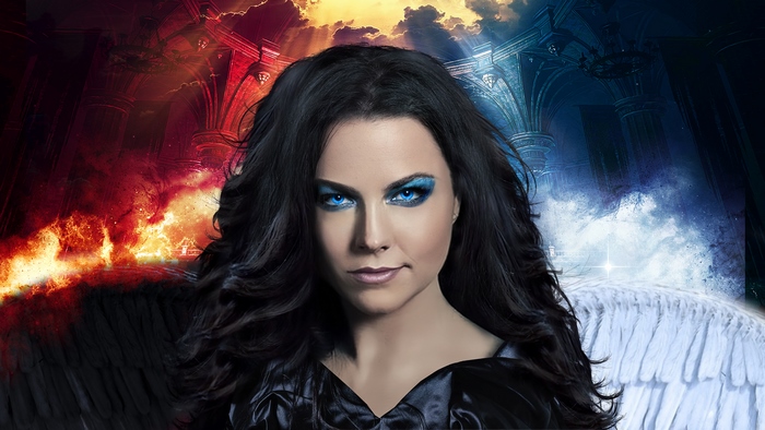 Amy Lee with Angel and Demon Wings