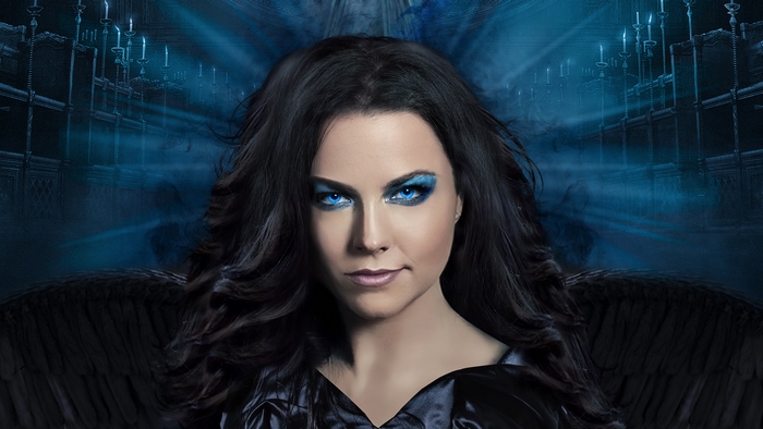 Amy Lee with black wings