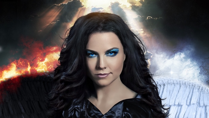 Amy Lee with Angel and Demon Wings
