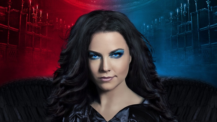 Amy Lee with black wings