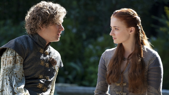 Loras Tyrell and Sansa Stark from Game of Thrones