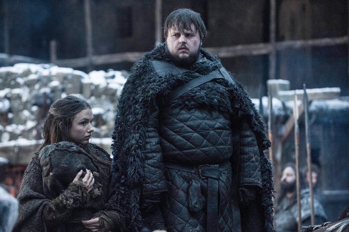 Gilly and Samwell from Game of Thrones