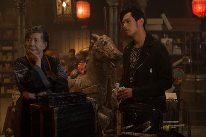 Jay Chou in a shop