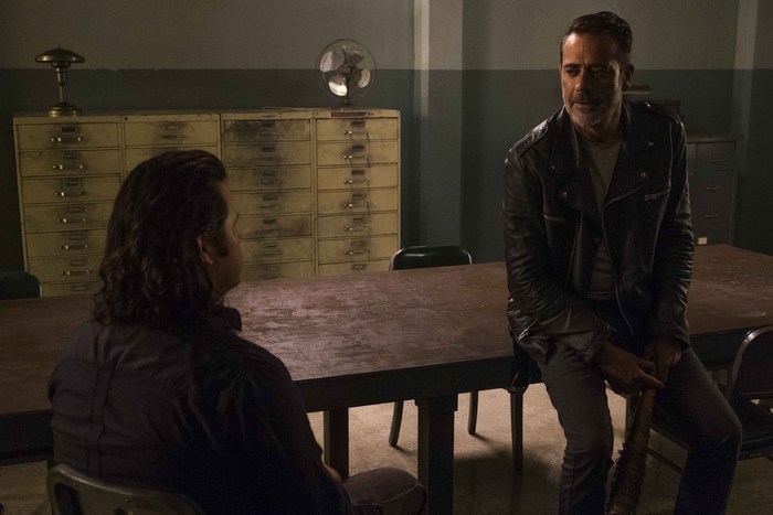Negan and Jerry from The Walking Dead