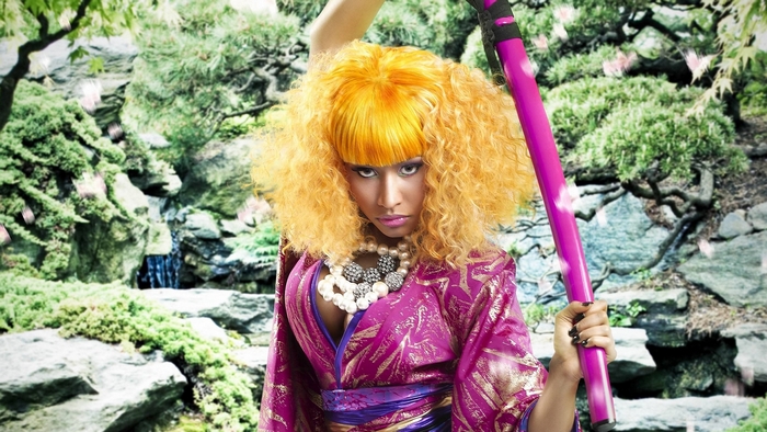 Nicki Minaj in a Japanese Garden