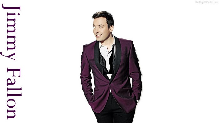 Jimmy Fallon in a purple suit