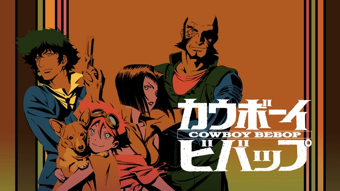 Cowboy Bebop characters with text