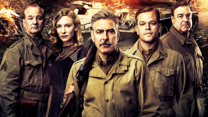 The Monuments Men cast in uniform