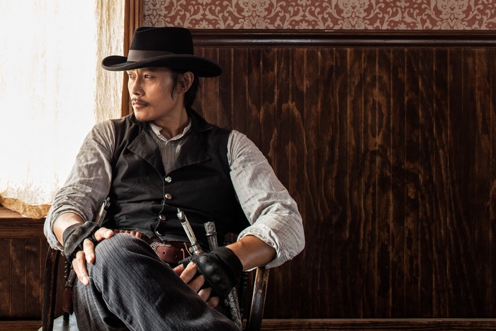 Lee Byung-hun in Western attire