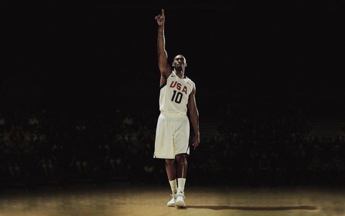 Kobe Bryant wearing USA basketball jersey