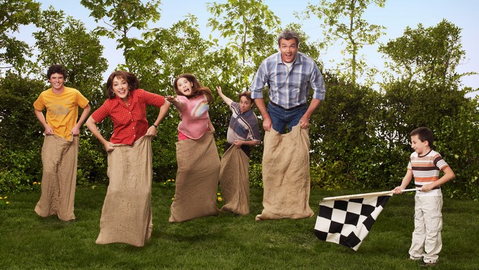 The Middle Family Sack Race
