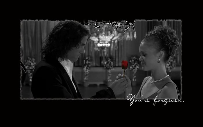 Heath Ledger and Julia Stiles in 10 Things I Hate About You
