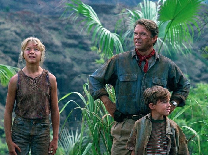 Alan Grant and children in Jurassic Park
