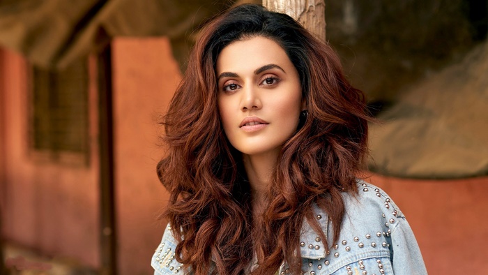 Taapsee Pannu in a denim jacket