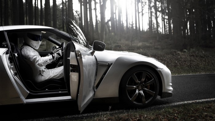 Ben Collins in a Nissan GT-R