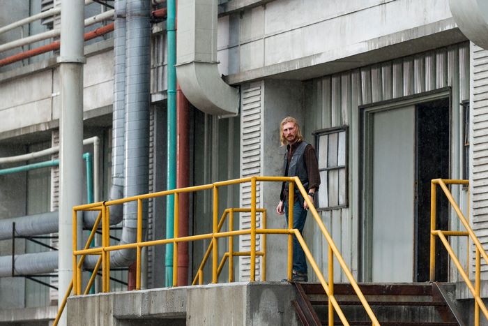 Austin Amelio on industrial platform