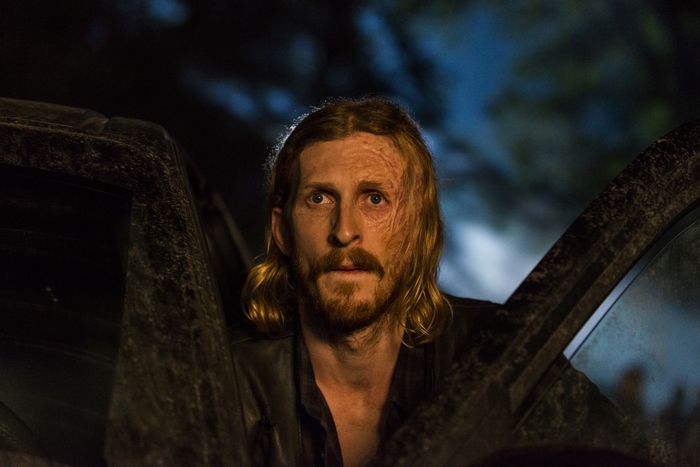 Austin Amelio in a car at night