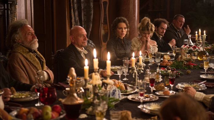 People at a formal dinner table