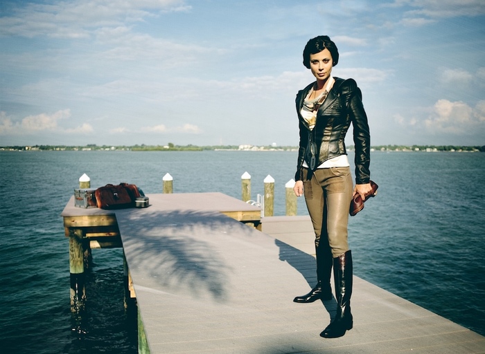 Catherine Bell on a Dock