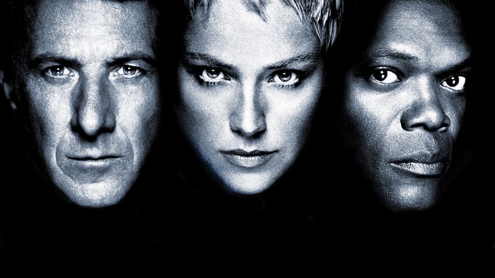 Dustin Hoffman, Sharon Stone, and Samuel L. Jackson