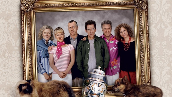 Meet the Parents cast in a framed portrait