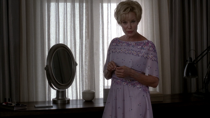 Jessica Lange in a floral dress