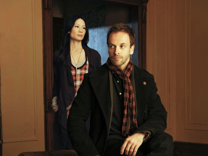 Lucy Liu and Jonny Lee Miller