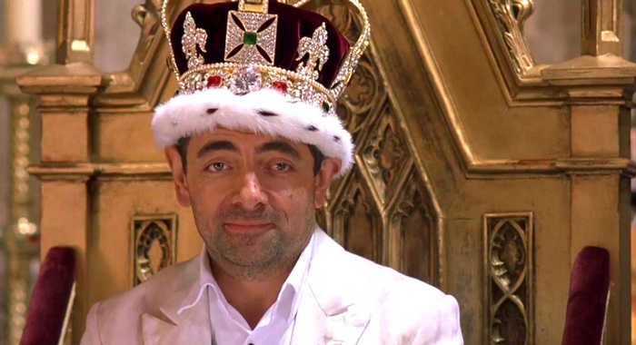 Rowan Atkinson as King in a Crown
