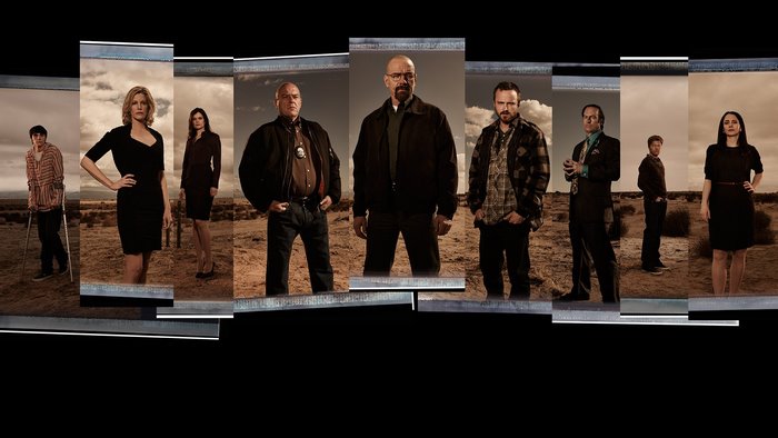 Breaking Bad Cast in Desert Landscape