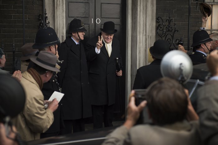 Winston Churchill outside 10 Downing Street