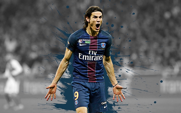 Edinson Cavani of Paris Saint-Germain