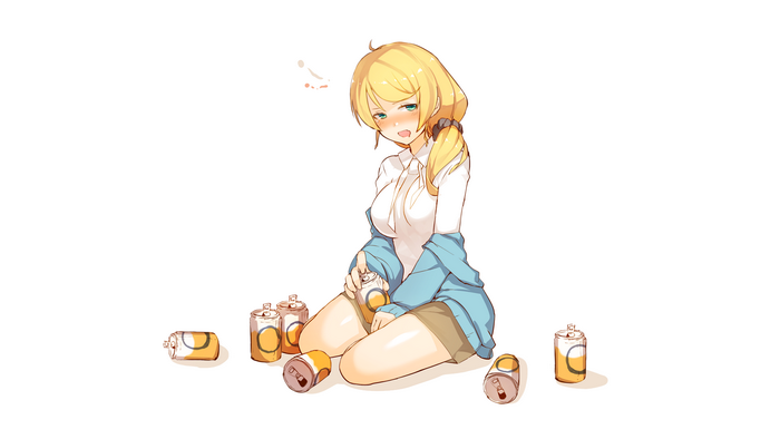 Ellen Baker with Cans