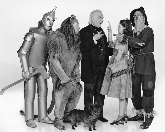 The Wizard of Oz characters with Toto
